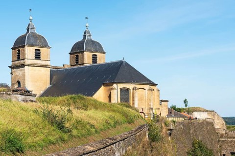 Church of St Martin, citadel, fortress, Montmédy, Département Meuse, Grand Est, France