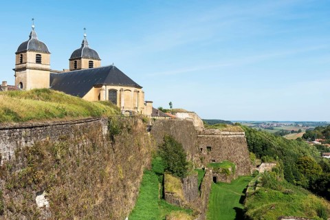 Church of St Martin, citadel, fortress, Montmédy, Département Meuse, Grand Est, France