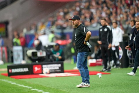 Football Bundeliga Eintracht Frankfurt-Union Berlin.Steffen Baumgart, Coach Union Berlin