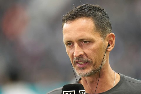 Football Bundeliga Eintracht Frankfurt-Union Berlin.Dino Toppmöller, Coach Eintracht Frankfurt