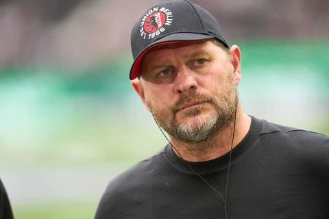 Football Bundeliga Eintracht Frankfurt-Union Berlin.Steffen Baumgart, Coach Union Berlin
