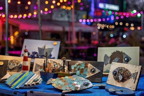 Souvenirs, Feria Honduras, Plaza Serrano, Buenos Aires, capital of Argentina