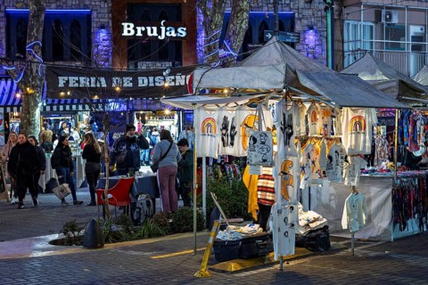 Feria Honduras, Plaza Serrano, Buenos Aires, capital of Argentina, South America