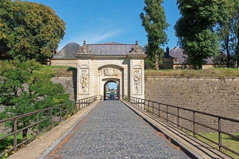 Porte de France, fortress gate, bridge, citadel, Vauban fortifications, UNESCO World Heritage Site,