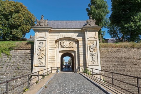 Porte de France, fortress gate, bridge, citadel, Vauban fortifications, UNESCO World Heritage Site,