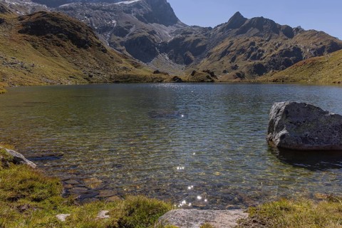 Mountain panorama, Schwarzkarlsee, Uttendorf Pinzgau, hiking area