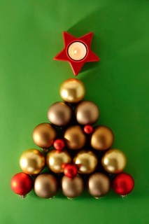 Christmas tree baubles, Christmas candle, Germany