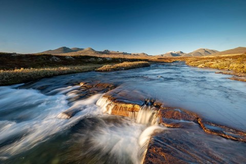 River Store Ula in the autumnal Rondane National Park, Norway