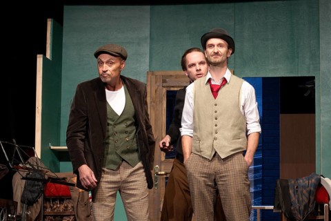 Silvio Hildebrandt (Dr Courtenay), Thilo Herrmann (Prof Marcus), Henning Wolff (Louis Harvey),