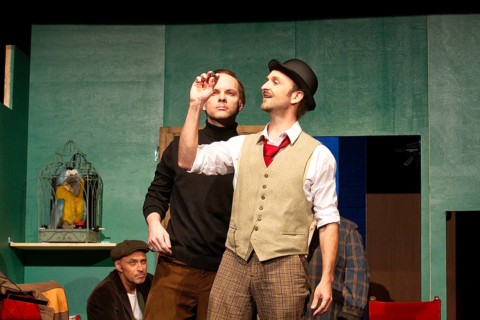 Thilo Herrmann (Prof. Marcus), Henning Wolff (Louis Harvey), LADYKILLERS, photo rehearsal on