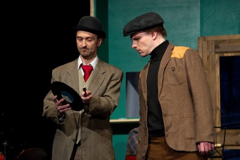 Thilo Herrmann (Prof. Marcus), Henning Wolff (Louis Harvey), LADYKILLERS, photo rehearsal on