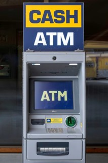 ATM cash machine, Arosa, Graubünden, Switzerland