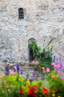 Facade, historic building, Wassertrum, Feldkirch, Vorarlberg, Austria