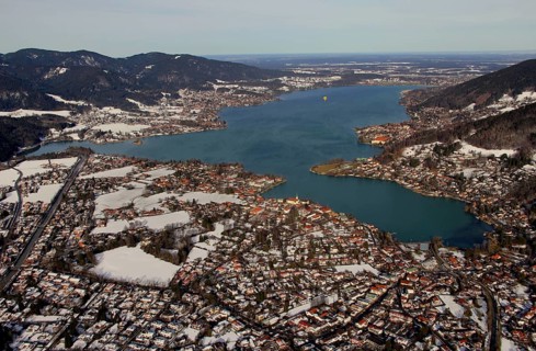 Rottach-Egern with Tegernsee and surrounding villages, Upper Bavaria, Germany