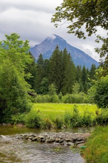 Scenery around Fischen im Allgaeu, a municipality in the district of Oberallgaeu in Germany