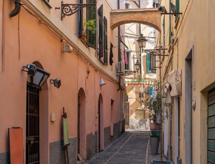 Impression of Imperia, a coastal city in Liguria, Italy