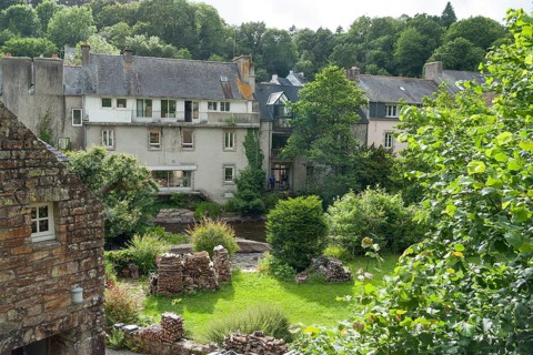 Idyllic scenery at Pont-Aven, a commune in the Finistere department of Brittany in northwestern