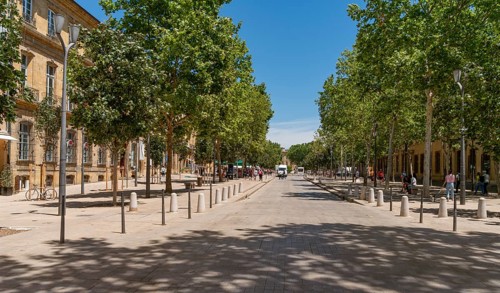 Impression of Aix-en-Provence, a city and commune in the Provence region of southern France