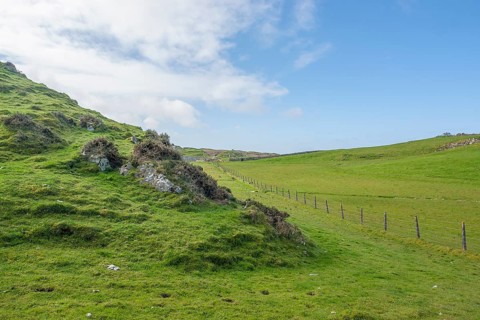 Peaceful rural scenery around Connemara, a district in Ireland
