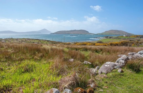 Coastal scenery in Connemara, a region in ireland