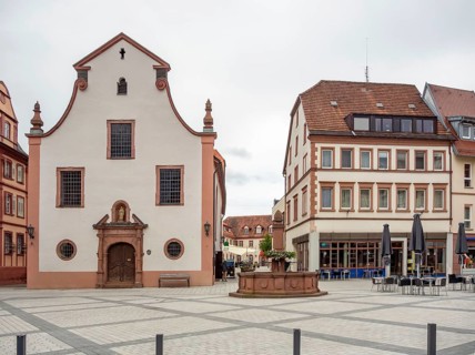 City view of Tauberbischofsheim, a town in Southern Germany