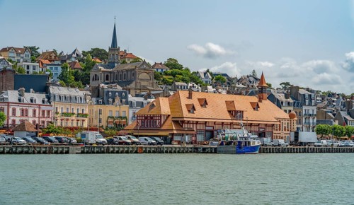 Impression of Trouville-sur-Mer, a city in the Calvados department in the Normandy region in