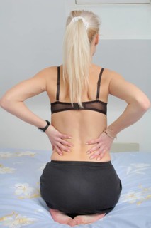 Young woman from back