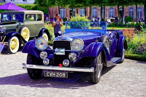 Oldtimer Classic, Gala International Concours d'Elegance Schwetzingen 2025, Germany, Europe, Blue