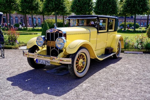 Oldtimer Classic, Gala International Concours d'Elegance Schwetzingen 2025, Germany, Europe, Yellow