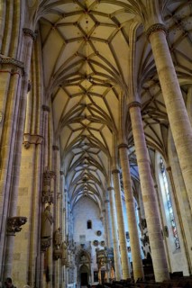 The interior of the largest Protestant church in Germany. It has the world's highest church tower,