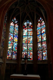 The interior of the largest Protestant church in Germany. It has the world's highest church tower,