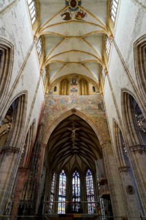 The interior of the largest Protestant church in Germany. It has the world's tallest church tower,