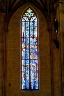 The interior of the largest Protestant church in Germany. It has the world's highest church tower,