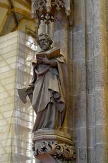 The interior of the largest Protestant church in Germany. It has the world's highest church tower,