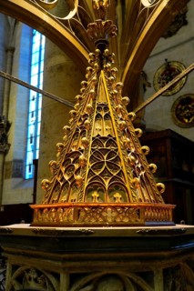 The interior of the largest Protestant church in Germany. It has the world's highest church tower,
