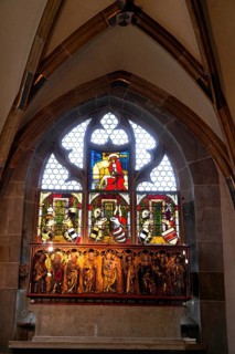 The interior of the largest Protestant church in Germany. It has the world's highest church tower,