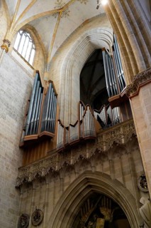 The interior of the largest Protestant church in Germany. It has the world's highest church tower,