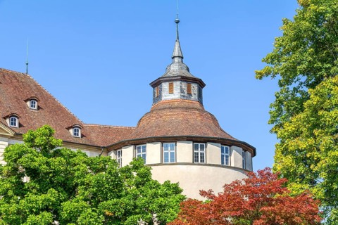 Tower at Langenburg castle in Southern Germany