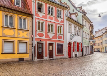 Idyllic scenery in Bamberg, a town in Upper Franconia, Germany