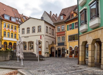 Idyllic old town scenery in Bamberg, a town in Bavaria