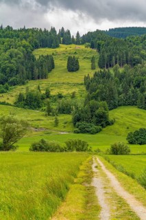Idyllic scenery around Immenstadt, a town in the Upper Allgaeu in Bavaria, Germany