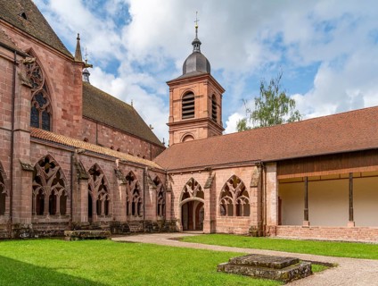Cross-coat at Saint-Die Cathedral in Saint-Die-des-Vosges, a commune in the Vosges department,