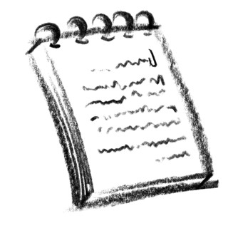 Crayon-sketched illustration of a scratchpad