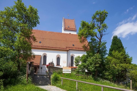 Church of St. Ägidius and Nikolaus, Grainbach, Samerberg, Chiemgau, Upper Bavaria, Bavaria, Germany
