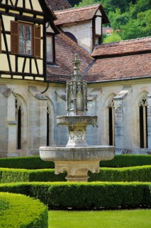 Bebenhausen Monastery, half-timbered, Gothic cloister, sacred building, historic building,