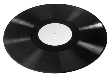 Record in white back
