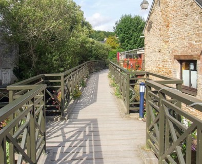 Idyllic scenery at Pont-Aven, a commune in the Finistere department of Brittany in northwestern