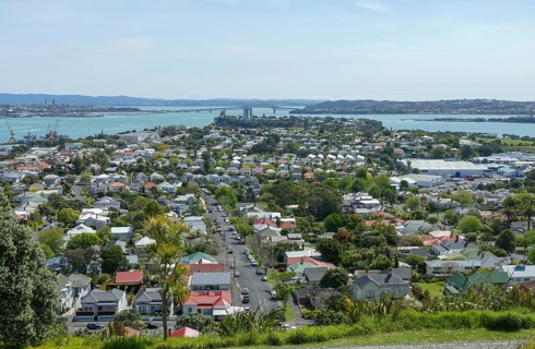 Scenery around Devonport, a harbourside suburb of Auckland in New Zealand