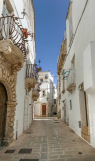 Impression of Martina Franca, a town in Apulia, Southern Italy