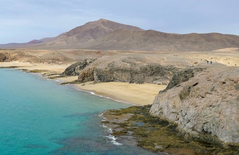 Costa de Papagayo beaches at Lanzarote, a spanish island and part of the Canary Islands